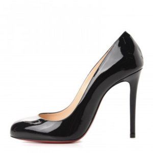 Christian Louboutin Patent Leather Fifille Black Pumps Heels